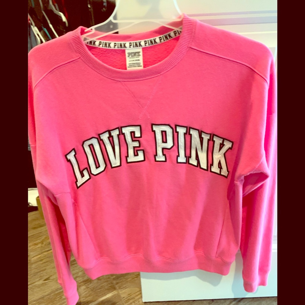 Pink crew neck